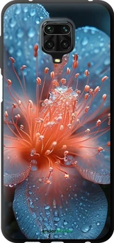 Чехол на Xiaomi Redmi Note 9 Pro Роса на цветке "6039b-1911"