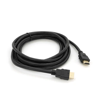 Кабель Merlion HDMI-HDMI HIGH SPEED 3.0m, v1.4, OD-7.5mm, круглый Black, коннектор Black YT-HDMI(M)/(M)HS-3.0m