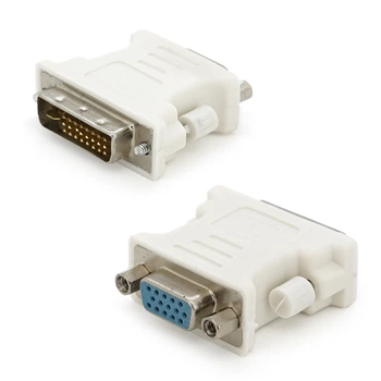 Переходник VGA(мама)/DVI-I 24+5 (папа) Grey
