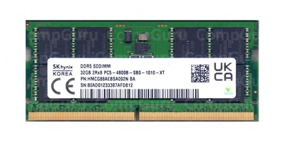 Оперативная память SK hynix 32 GB SO-DIMM DDR5 4800 MHz