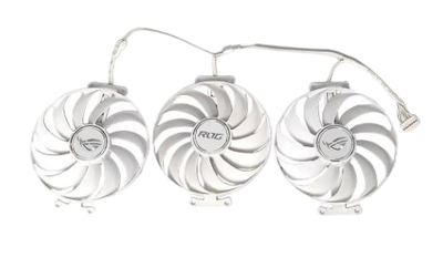 Вентилятор (кулер) Everflow для відеокарти Asus ROG Strix WHITE RTX 3060-3090, RX 6700, RX 6800 комплект 3шт