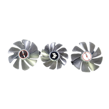 Вентилятор (кулер) NTK 35388 для відеокарти Sapphire Pulse RX 5700 XT Комплект 3шт (FD10015M12D) (transparent)
