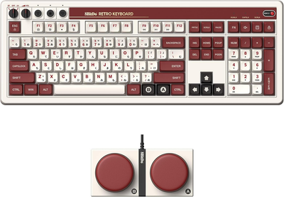 Клавиатура 8Bitdo Retro 108 Mechanical Keyboard Fami Edition