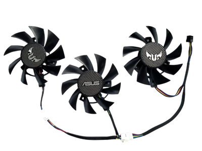 Вентилятор (кулер) Power Logic 35420 для відеокарти Asus TUF RX 5700 \ GTX 1660 Комплект 3шт (PLA08015S12HH)