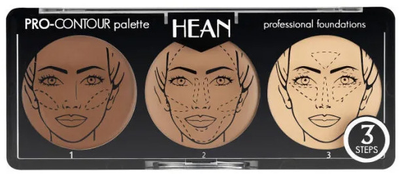 Палетка для контурингу обличчя Hean Pro-Countour Palette 15 г (5907474400570)