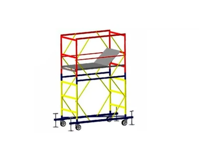 Вышка-тура VIRASTAR КОМПАКТ 1+1 (3 м, 0.8x1.7 м) с домкратами (25664)