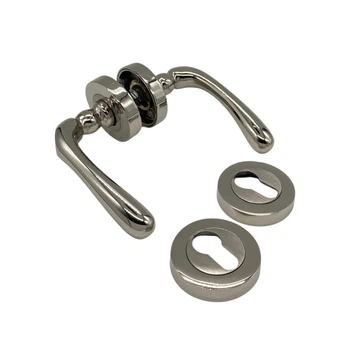 Межкомнатный врезной замок с ручками Sofuoglu Kumru Nikel/Satin 85 мм под цилиндр