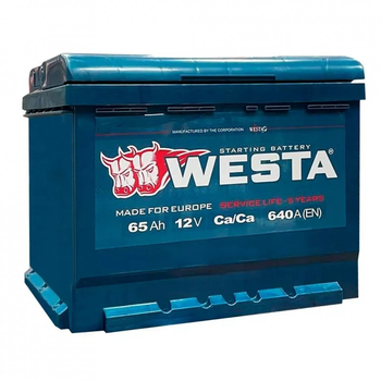 Аккумулятор автомобильный Westa 6CT-65 А (0) (249653)