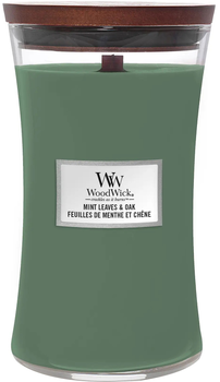 Świeca zapachowa Woodwick Mint Leaves & Oak 160 godzin (5038581141930)