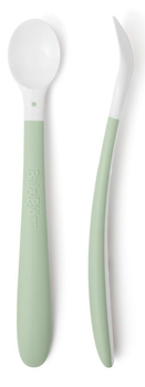 Набір гнучких ложечок BabyBjorn Powder Green, 2 шт.
