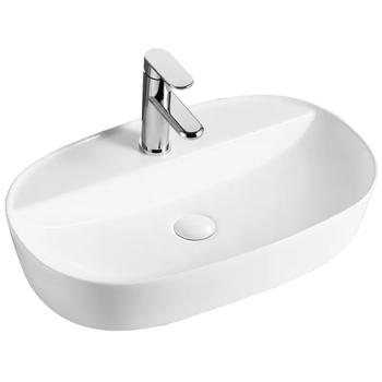Раковина накладная Mixxus Premium ELLIPSE-0204 600х380х115mm с отверстием под смеситель (MP6679)