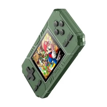 Аккумуляторныя портативная игровая консоль с джойстиком 3" LCD 500 8bit Game Box с возможностью подключения к ТВ 136*68*18.5 мм Зеленый