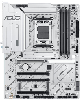 Материнська плата ASUS X870 MAX GAMING WIFI7 W (X870 MAX GAMING WIFI7 W) (Socket AM5, AMD X870, ATX)
