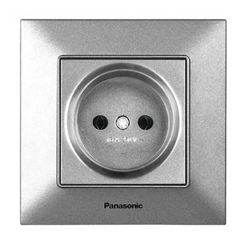 Розетка без заземления Panasonic Arkedia Slim Серебро (WNTC0201-2SL)