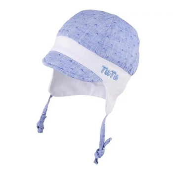 Шапочка для хлопчика з UV+50 tutu 03583 44-46 Блакитна