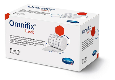 Фіксуючий пластир Omnifix Elastic 15см х 10м на нетканій основі Omnifix (med0001341) Білий