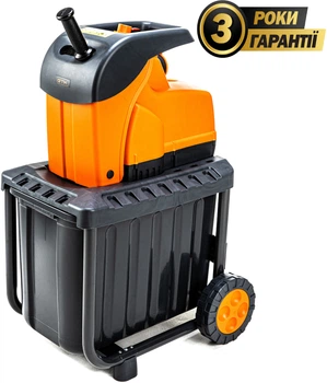 Измельчитель садовый GTM DS2800/45 220В 2800 Вт ветки до 45 мм контейнер 60 л