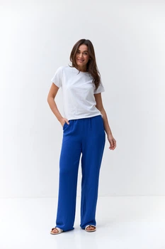 Брюки на резинці з крепу Wear me M Електрик (2_25_112-2_11070)