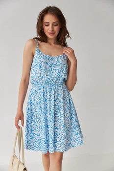 Сарафан міні на тонких бретелях Wear me S Блакитний (16_24_54_5215)