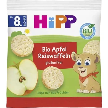 Hipp – органические рисовые коржики с яблоком от 8 месяцев