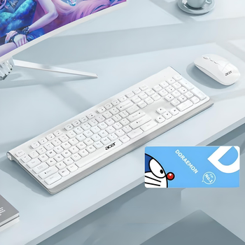 Беспроводной комплект ACER LK416-B клавиатура + мышь, Bluetooth + 2.4G, + коврик 60*30, белый