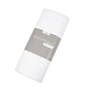 Простирадло Home Line 129786 150x200 Вафельні; Бавовна Білий