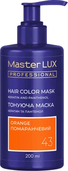 Маска тонирующая для волос Master LUX professional Кератин и пантенол 43 Оранжевый 200 мл (4823001607193)
