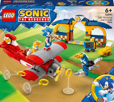 Конструктор LEGO Майстерня Тейлз і літак Торнадо 376 деталей (76991) (955555908913609) - Уцінка