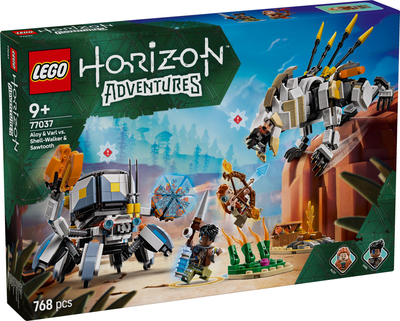 Конструктор LEGO Horizon Adventures Алой і Варл проти Краболаз і Пилозуба 768 елементів (77037) (955555909410605) - Уцінка