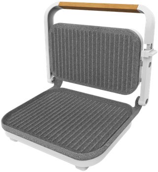 Grill Cecotec Rock'nGrill 1200 Wood Biały