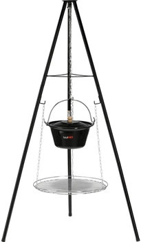 Grill i misa 6 l LUND wiszące na trójnogu 150x54 cm ruszt 49 cm (99933_lu)