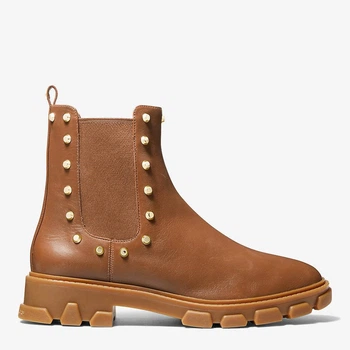 Женские демисезонные челси кожаные высокие Michael Kors 329254000 36 Коричневые (1159831767)
