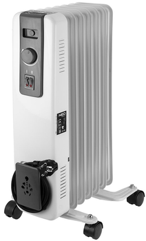 Оливний (масляний) обігрівач NEO Tools 7 секцій 20 м2 1500 Вт 90-151 White (5907558476668)