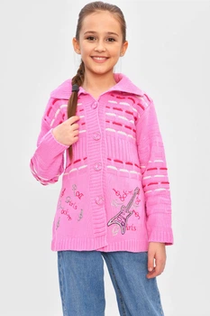 Кофта десткая для девочки розового цвета KIDS рост 110 см: 110 - 116 см (27 р) (201547)