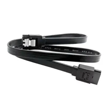 Кабель SATA–SATA прямой 40 см – шлейф для подключения HDD, SSD, DVD-приводов, скорость до 6 Гбит/с, интерфейс SATA III
