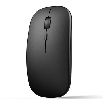 Бесшумная беспроводная мышка с USB-ресивером и Bluetooth – аккумуляторная компьютерная мышь 2.4GHz для ноутбука, ПК и планшета