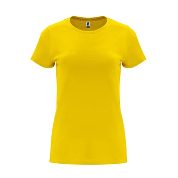 Жіноча футболка Roly Capri Жовта 2XL