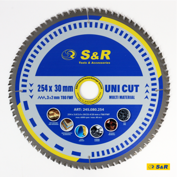 Диск пильный универсальный S&R UniCut Meister FWF 254х30х3 мм (245080254)