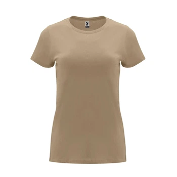 Женская футболка Roly Capri Бежевая XL