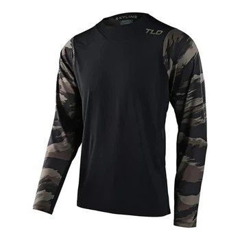 Велоджерси Troy Lee Designs Skyline LS Chill Jersey Hide Out Black M (1106-353466003)