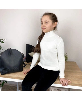 Дитячий гольф ART KNIT Комфорт молочний, 140см 012976