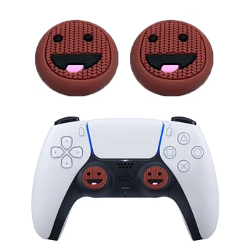Силиконовые накладки на стик для геймпадов PS5/PS4/Xbox One/Series S/Series X/Switch Pro 2 шт Smile Brown