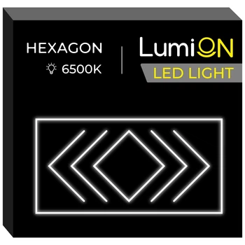 Світильник світлодіодний трикутний LumiOn L0-8, 485 x 244 см