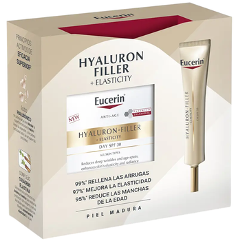Набір для догляду за обличчям Eucerin Hyaluron-Filler Крем денний SPF30 50 мл + Крем для шкіри навколо очей SPF20 15 мл (4005800292781)