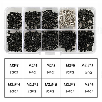 Набір Гвинтів Для Ноутбука, Комп'ютери M2, M2.5, M3 - 500 шт Spec (SP-067500)
