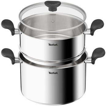 Кастрюля с крышкой и паровой корзиной Tefal Primary 24 см 9 л (E3089514)