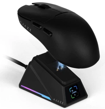 Мышка AJAZZ AJ159 Apex PAW3950 8K с док-станцией чёрная