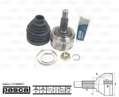 Комплект ШРУС Pascal (G1M006PC)