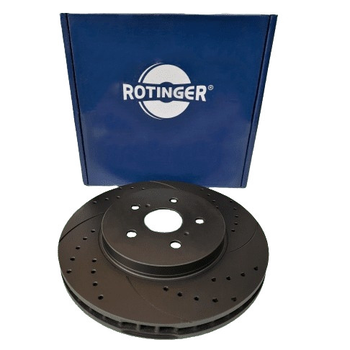 Тормозной диск Rotinger Lexus Rx 300, 330, 350, 400h, d 319mm, передний с перфорацией и насечками