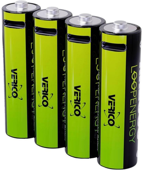 Акумулятор Verico Loop Energy AA USB Type-C 2550mWh/1700mAh Li-ion 4 шт. (1UDBT-A1WEAC-NN)